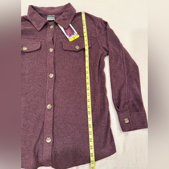 32 Degrees Women's Maroon Button-Down Shirt - Picture 2 of 6